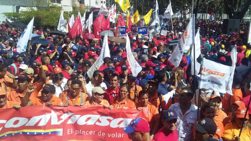 Marcha Antiimperialista denunció en Caracas las sanciones contra el pueblo trabajador de Venezuela