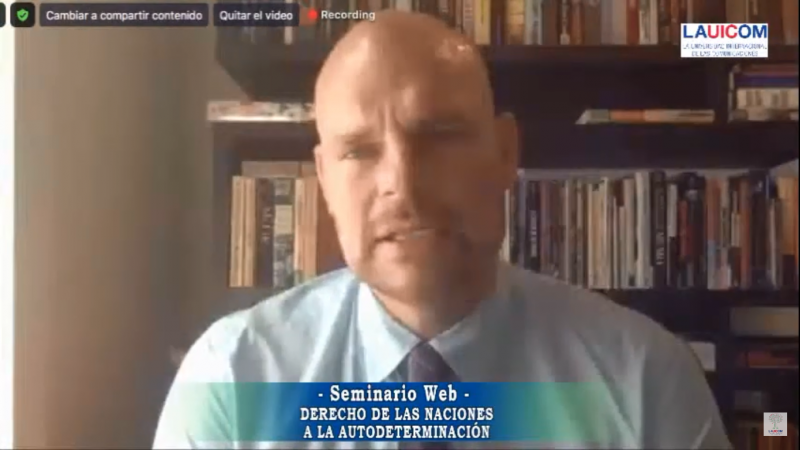 Seminario Web de LAUICOM desde Nueva York sobre el derecho de las naciones a la Autodeterminación
