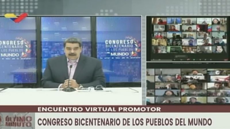 Nicolás Maduro encabeza el Congreso Bicentenario de los Pueblos, Capítulo Internacional
